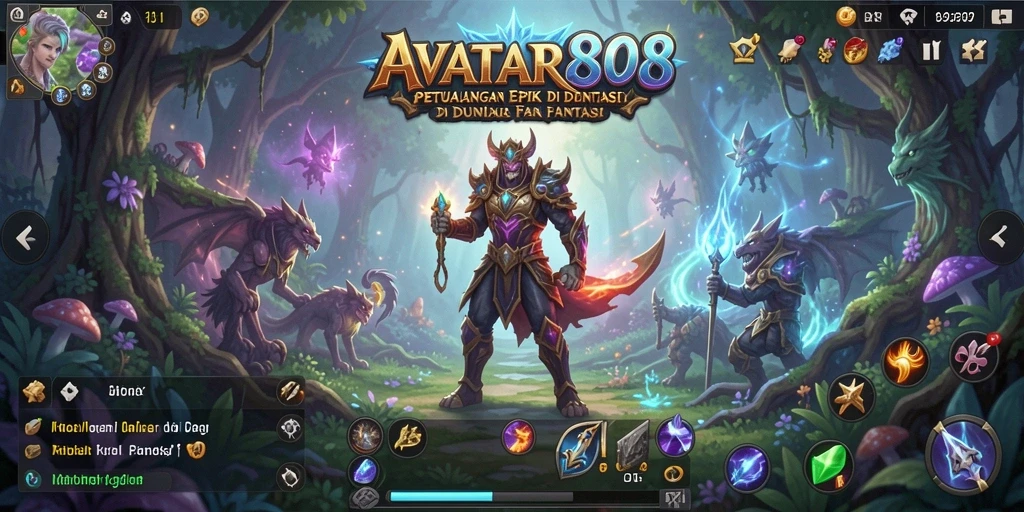 Tampilan gameplay AVATAR808 yang menarik dengan suasana petualangan.