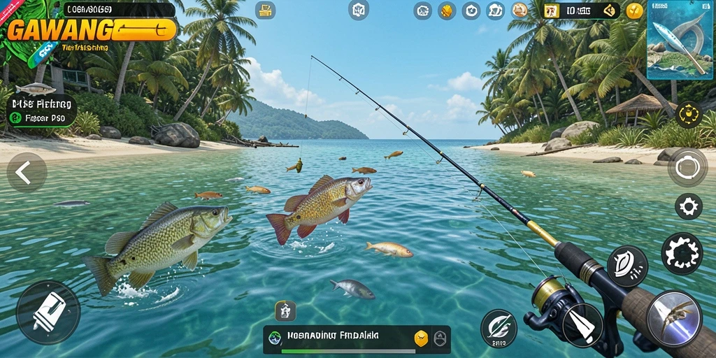 Tampilan gameplay GAWANG69 dengan berbagai teknik memancing yang menarik.