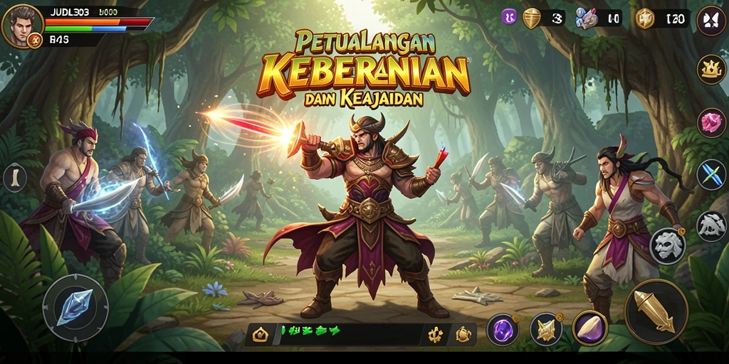 Gameplay JUDOL303 menampilkan petualangan intens dengan grafis menakjubkan.