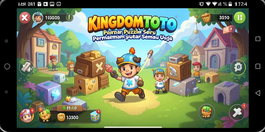 Tampilan gameplay KINGDOMTOTO dengan teka-teki yang menantang.