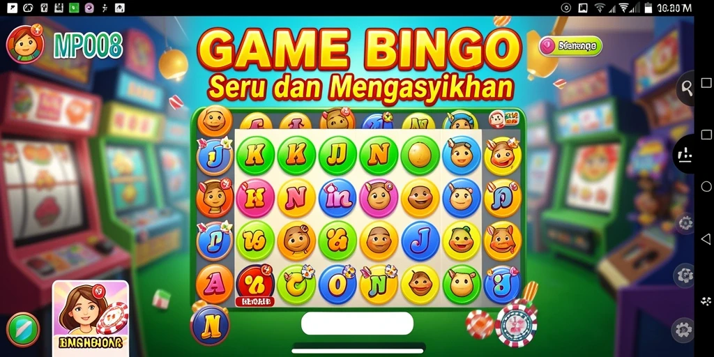 Screenshot gameplay MPO08 menampilkan keseruan permainan Bingo.