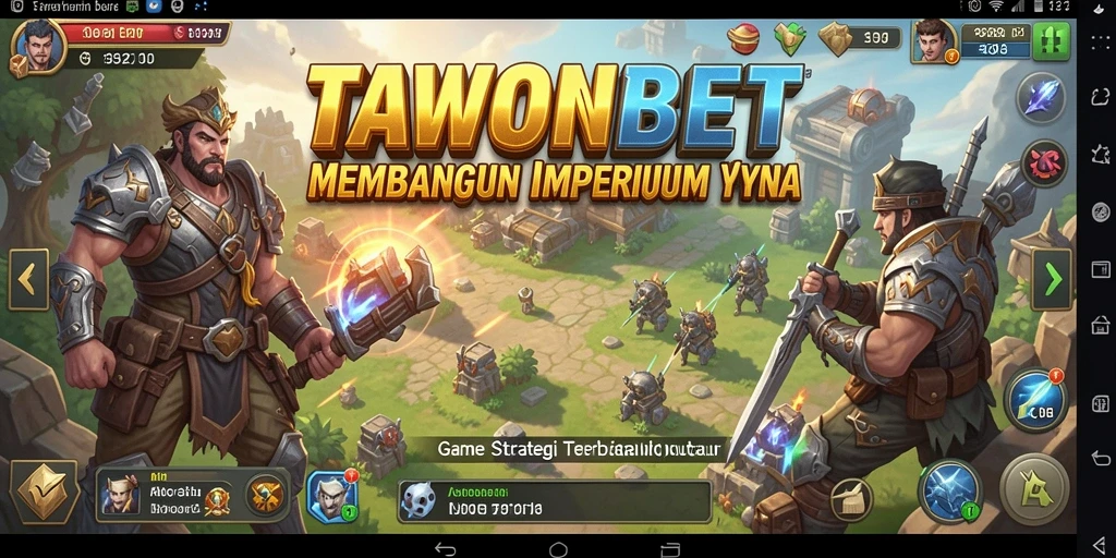 Gameplay mendebarkan dari TAWONBET yang menunjukkan strategi pertempuran.