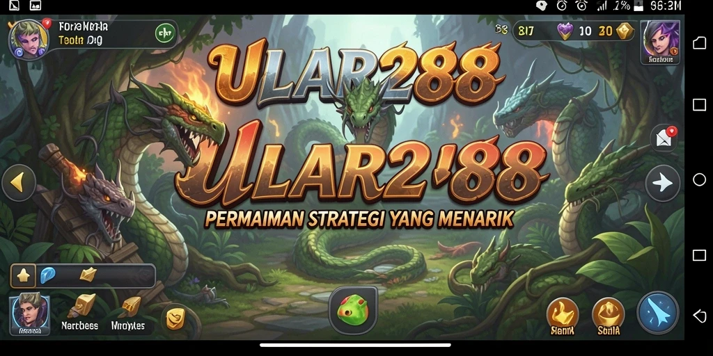 Tampilan gameplay ULAR288 dengan karakter dan strategi menarik.
